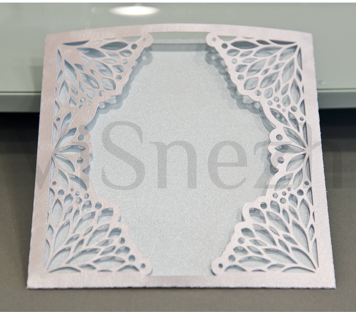 Laser cut Envelope Template. Envelope for Wedding invitation Etsy