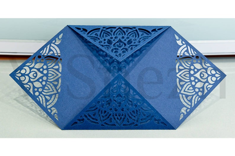 Laser cut Envelope Template. Envelope for Wedding invitation | Etsy