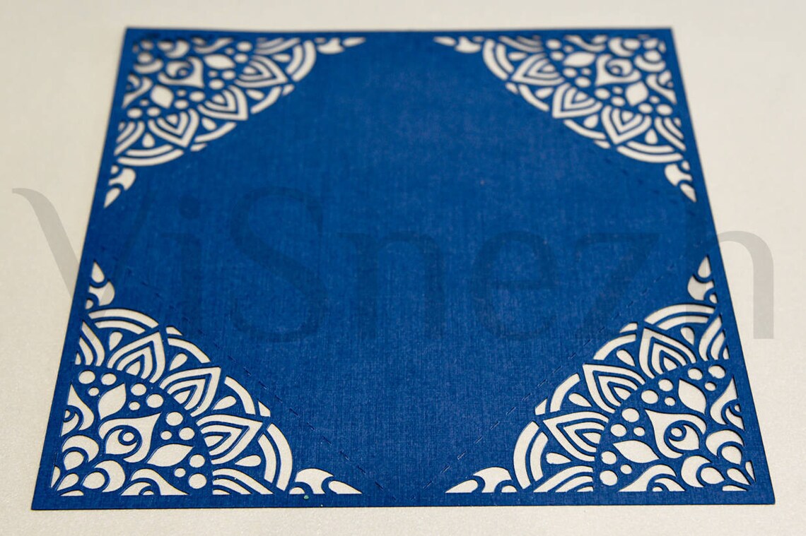 Laser cut Envelope Template. Envelope for Wedding invitation | Etsy