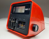 Elac RD 100 alarm flip clock radio made in Germany 1970s.
