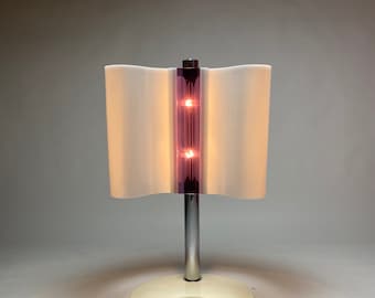 Space Age Acrylic Table or Floor Lamp – Foscarini, Italy, 1970s – Midcentury Modern Retro Lighting
