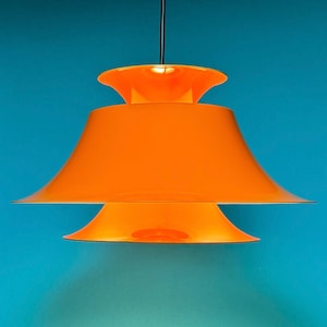 Super specielt Radius ceiling light by Erik Balslev for Fog & Morup, Denmark 1975.