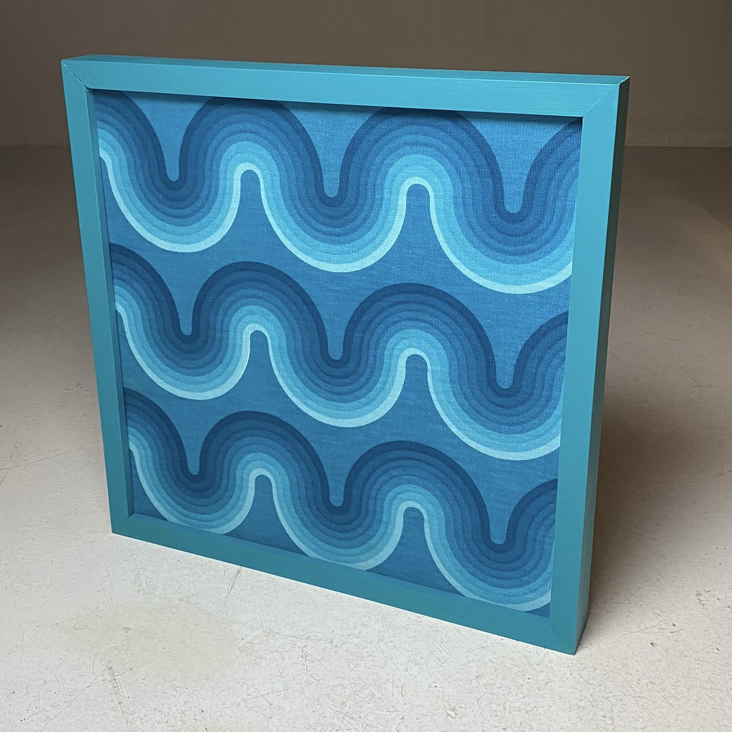 Verner Panton Framed Cotton Fabric by Mira X, Germany, 1970s