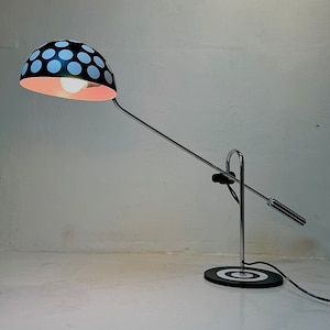 Unique Italian Design Desk Lamp – Black & White Postmodern Lighting, 1980s