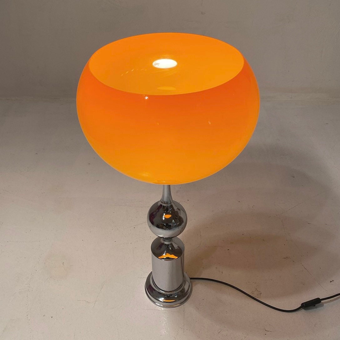 Vintage orange floor lamp deals