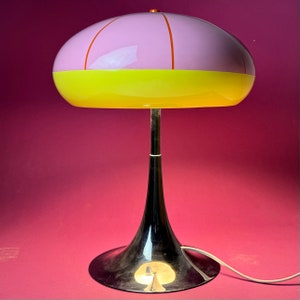 Unique space age table lamp 1970s. image 8