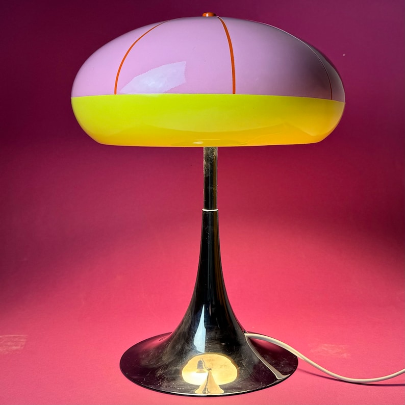 Einzigartige Space Age Tischlampe 70er Jahre. Bild 8