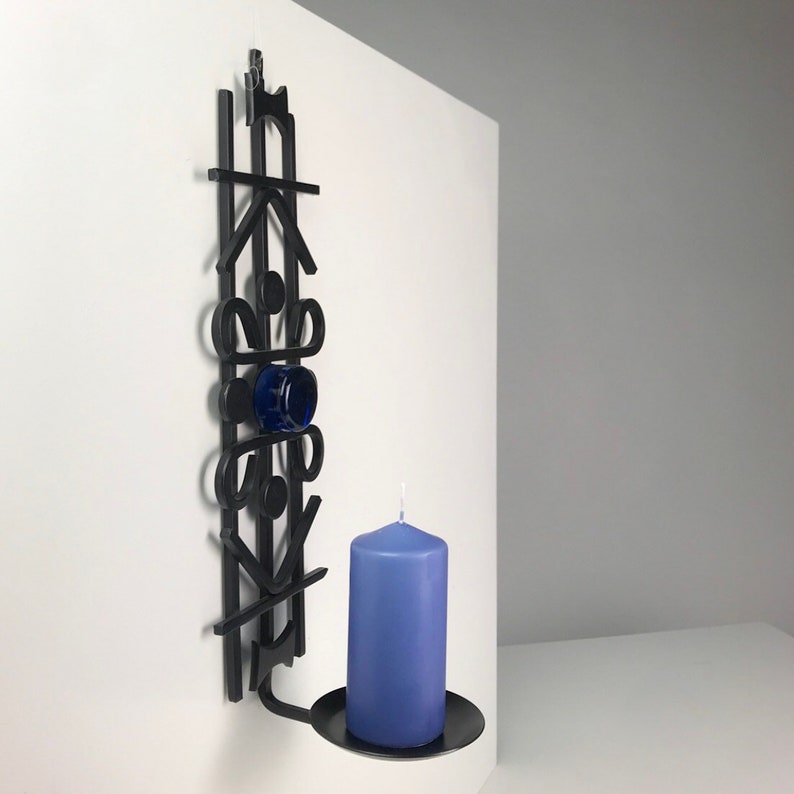 Candle holder wall decoration made in Denmark by Dantoft in 1970s