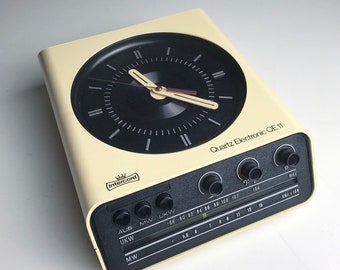 Radio clock made by Intercord, Germany 1970s.