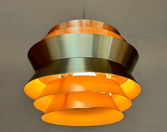 Classic brass Trava ceiling light by Carl Thore for Granhaga Metal Industri, Sweden 1960s.