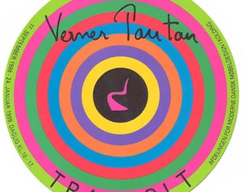 Verner Panton Trapholt circular poster from 1997 - home decor - wall art - MCM "midmod - interior decoration - home decoration - s-chair