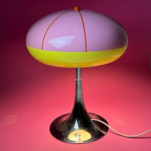 Unique space age table lamp 1970s. image 6