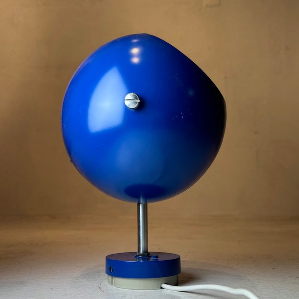 Blue space age ball spot light by Louis Poulsen, Denmark 1970s.