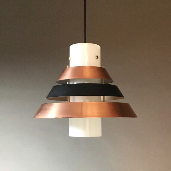 Very Special Danish Copper Ceiling Light From The 1960smid Etsy