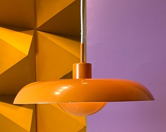 Vintage Orange RA Ceiling Light by Piet Hein for LYFA, Mid-Century Modern Pendant