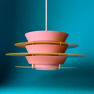 Unique space age ceiling light made in Denmark 1960s.