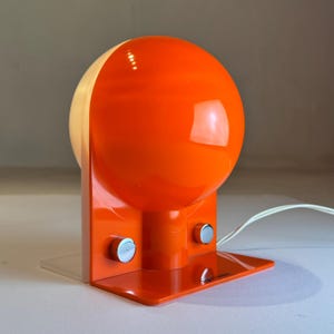 all original Sirio table lamp by Sergio Brazzoli and Lampa for Harvey Guzzini / Meblo, Italy 1970s.
