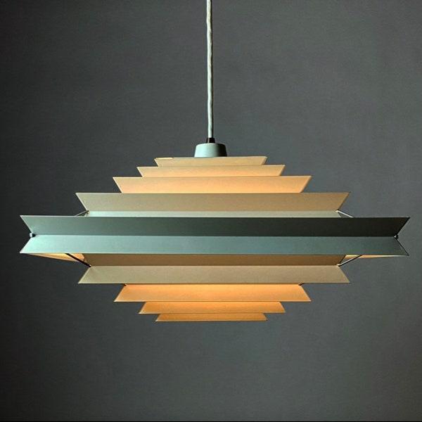 Super speciale deense design plafondlamp van Preben Dal voor Hans Følsgaard, Denemarken 1963.