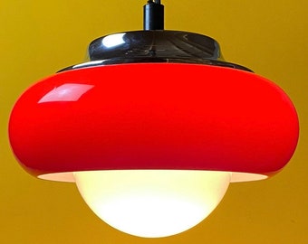 Space Age ceiling lamp by Luigi Massoni for Meblo, Yugoslavia 1970s.