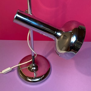 Large Chrome Table Lamp by Cosack, Germany 1970s – Retro Modernist Design