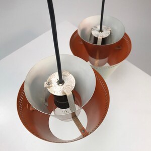 Top of 
Danish mid century copper ceiling light made in 1960s.