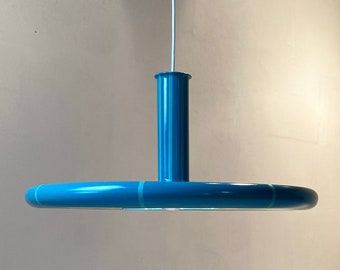 Vintage space age ceiling light Optima by Hans Due for Fog & Morup, Denmark 1970s.