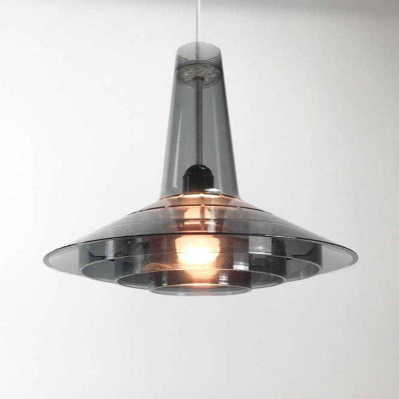 Rare Danish Space Age Ceiling Light By Bent Karlby Image 0