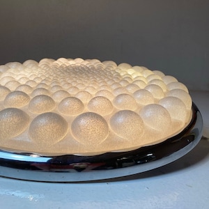 Space Age Ceiling Lamp Flush Mount XL Sized Plafond, Germany, 1970s – Retro Ceiling Light
