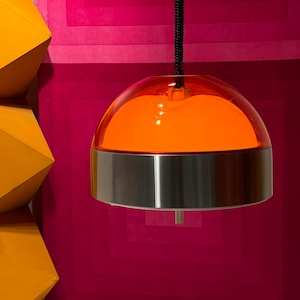 IKEA VÄSTER オレンジシーリングライト ヴィンテージハンギングランプIKEA VÄSTERペンダントライト