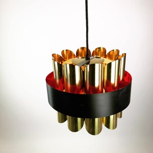 Danish Brass Ceiling Light by Coronell Elektro, Mid Denmark 1960s – Vintage Scandinavian Lighting