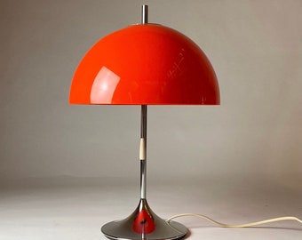Orange table lamp by Frank Bentler for Wila, Germany 1970.