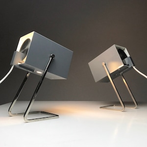 Cube Table Lamps by Kaiser Leuchten, Germany, 1960s – Midcentury Modern Design Lighting