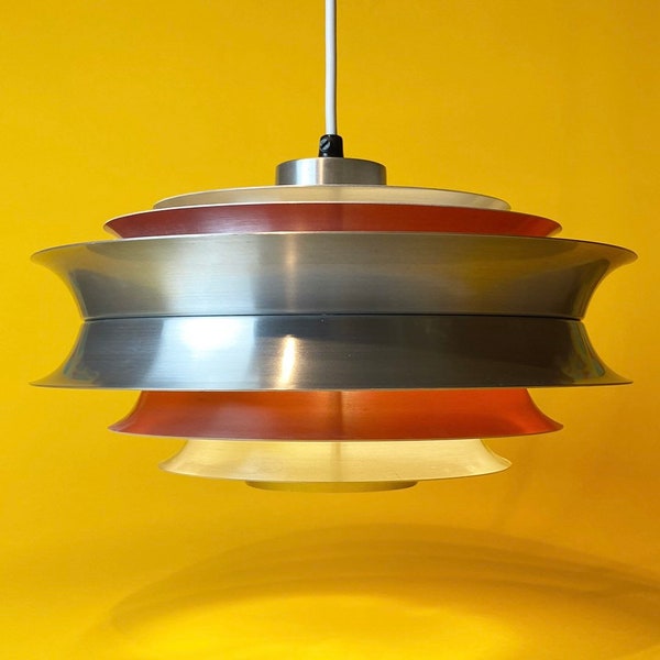 Mid century modern ceiling light by Carl Thore for Granhaga Metalindustri, Sweden 1960s.