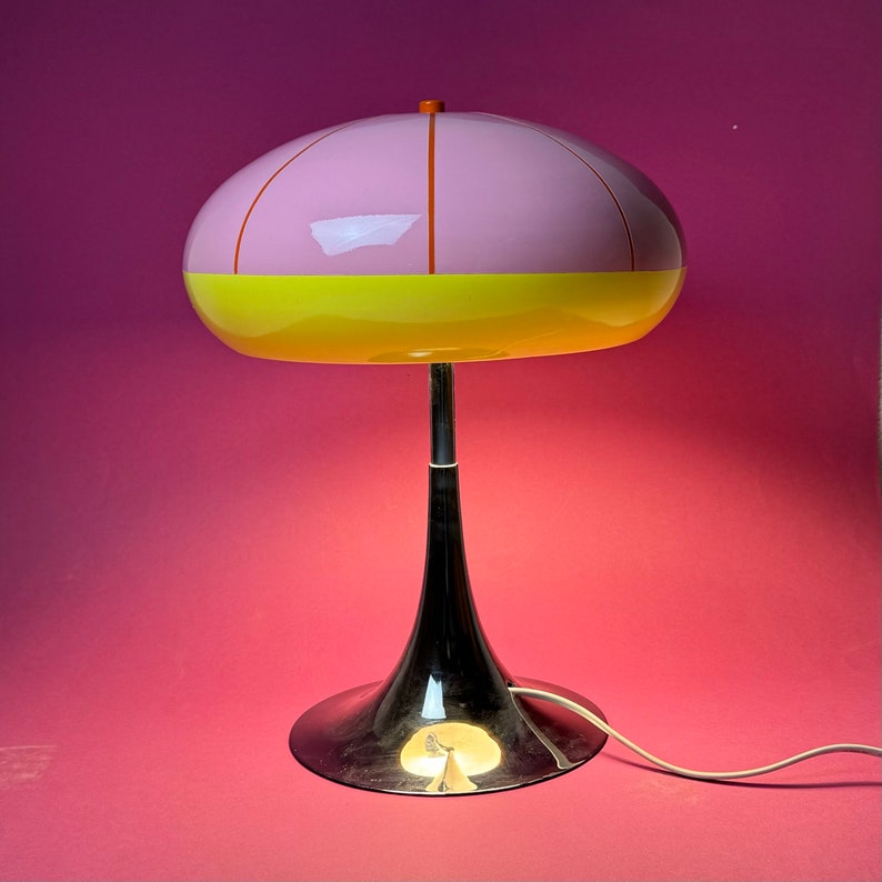 Unieke space age tafellamp uit de jaren 70. afbeelding 1