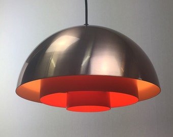 Beautiful Milieu ceiling light by Jo Hammerborg - mid century modern danish design brass ceiling lamp