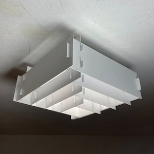 Large Vintage Ceiling Light by Jørgen Rasmussen for Louis Poulsen, Denmark, 1970s – MCM Retro Space Age Pendant