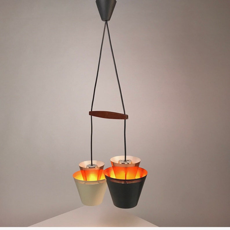 Stunning 
Danish mid century copper ceiling light made in 1960s.