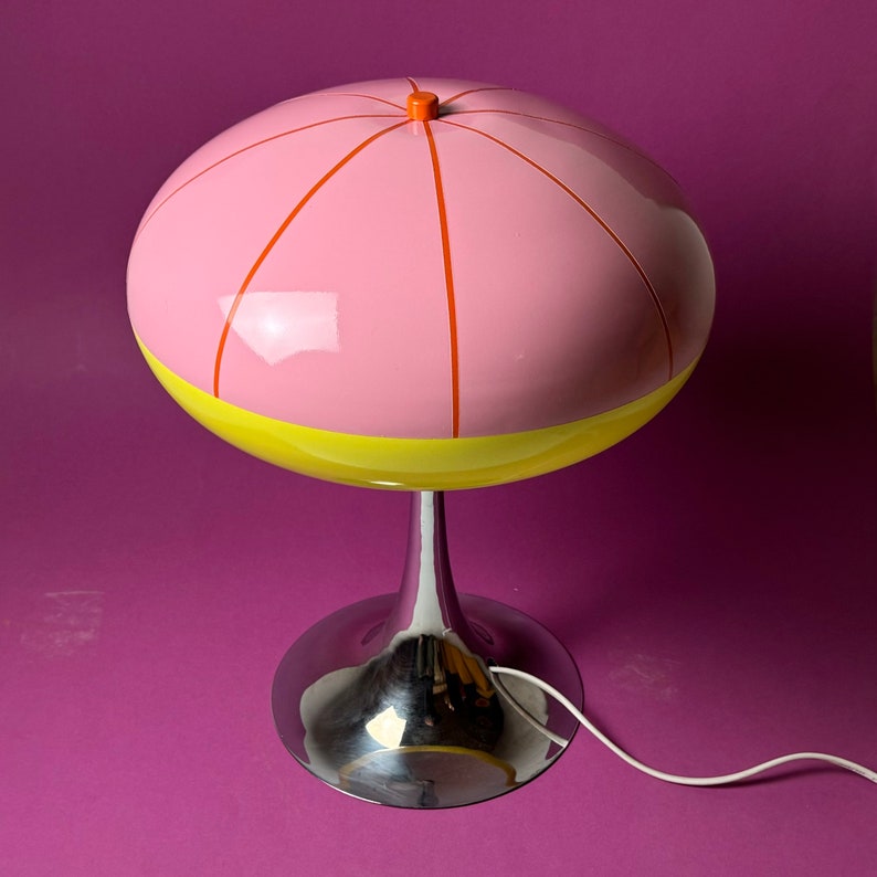 Unique space age table lamp 1970s. image 2