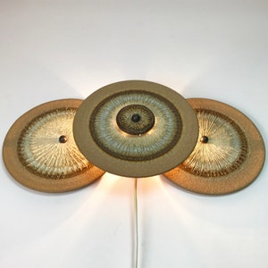 Vintage Wall Lamp by Backhausen Brandborg, Soholm Ceramic, Denmark 1960s – Midcentury Modern Design