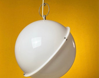 Huge ball shaped space age ceiling lamp by Temde Leuchten, Switzerland 1970s.