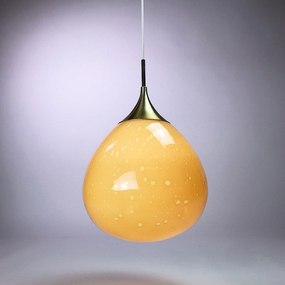 Midcentury Modern Classic 60s Design Teardrop Shape Bubble Glass Ceiling Light By Doria Leuchten Germany Living Brass Lamp - Modern Designer Teardrop Ceiling Pendant Light Midcentury Modern Classic 60s Design Teardrop Shape Bubble Glass Ceiling Light By Doria Leuchten Germany Living Brass Lamp - Modern Designer Teardrop Ceiling Pendant Light
