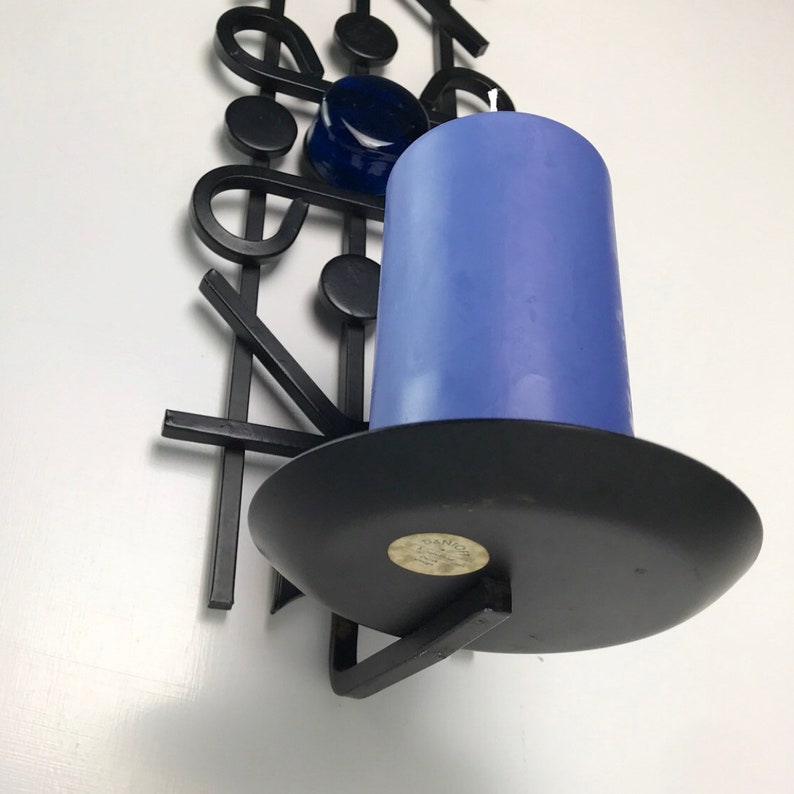 Candle holder wall decoration made in Denmark by Dantoft in 1970s