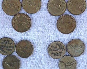 Vintage Arcade Tokens | Arcade Game Tokens | Tokens