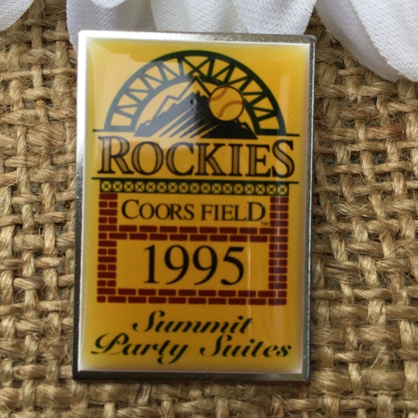 Colorado Rockies collector pin |  vintage 1995 | hat pins | lapel pins | Coors Field  | baseball pins