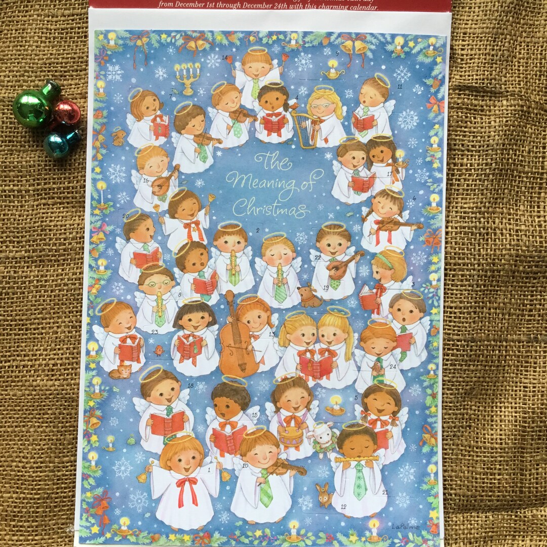 Children's Christmas Advent Calendar Hallmark Vintage Etsy