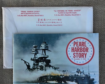 Paperback Pearl Harbor Story | 1973 9th printing | December 7, 1941 |  9” x 6” | original envelope | Hawaii memorabilia | 48 pages