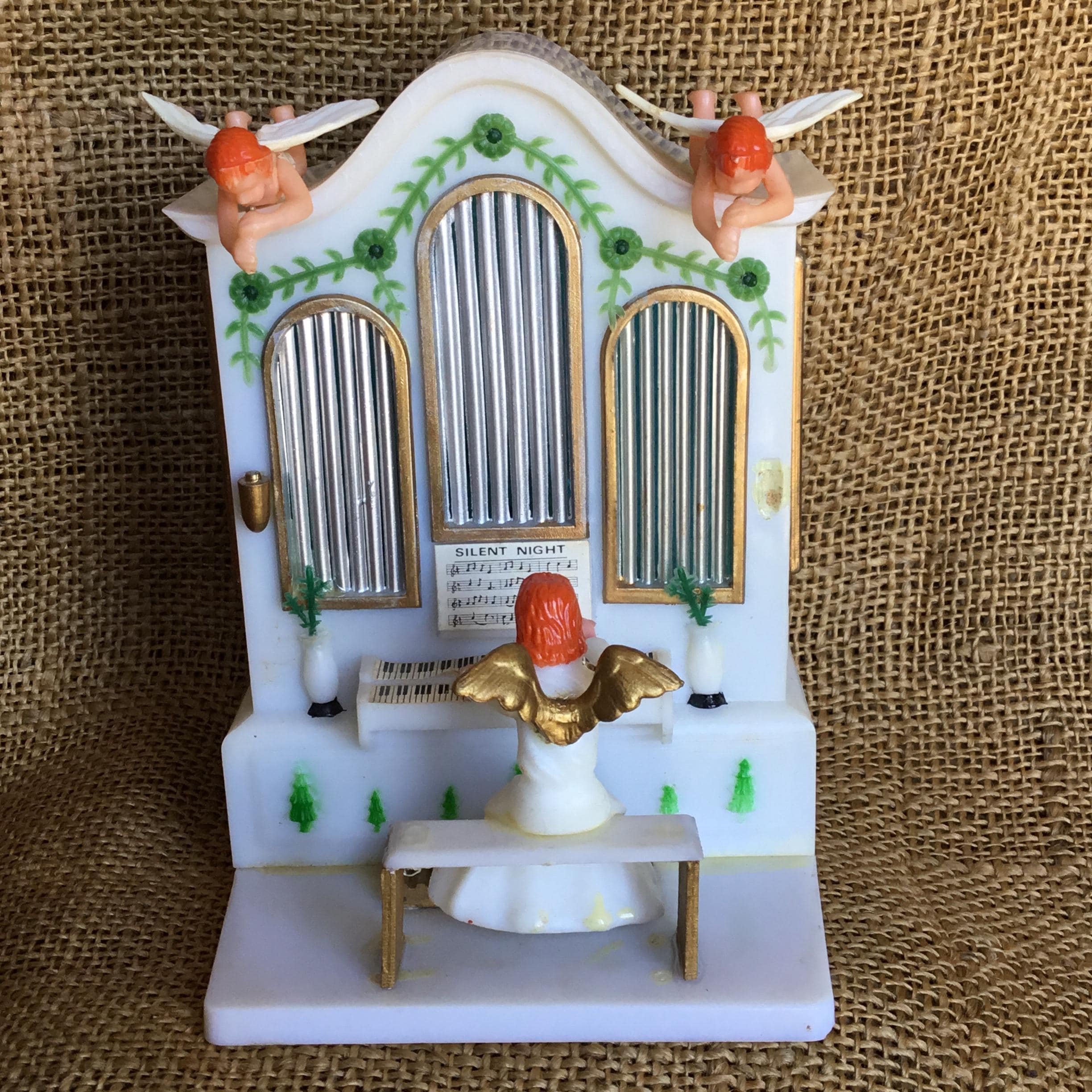 Vintage Angel Playing Organ - Etsy
