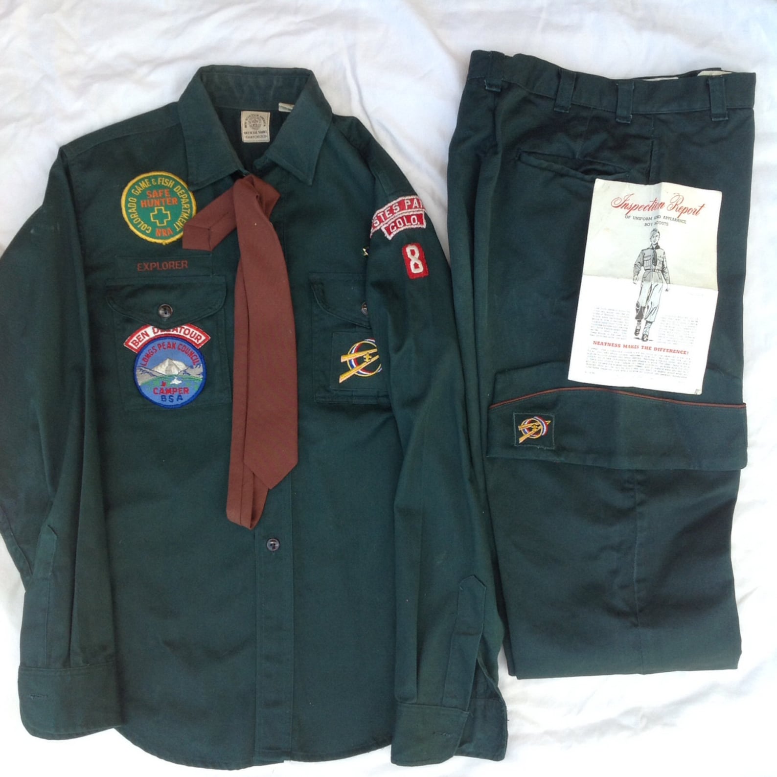 Four piece vintage Explorer Boy Scout uniform shirt Etsy
