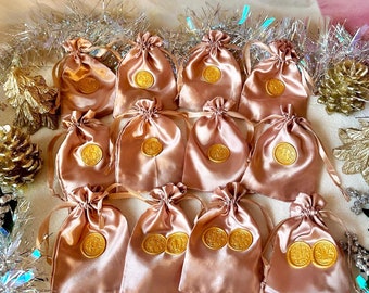 Jewelry Advent Calendar 2024, 12 Days Advent Calendar, Pink Advent Calendar, Advent Calendar Bags, Coquette Gifts, Advent Calendar Gift