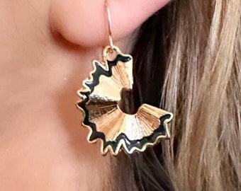 Teacher Earrings, Quirky Artsy Earrings, School Earrings, Back To School Art Teacher Gift, Novelty Earrings, Pencil Earrings